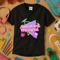 Cute Assistant Principal 80S 90S Back To School Gift Kids T-Shirt thumb 3