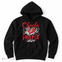 Chucks And Pearls Im With Her Kamala 2024 Hoodie thumb 0