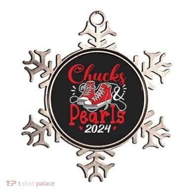 Chucks And Pearls Im With Her Kamala 2024 Ornament