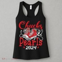 Chucks And Pearls Im With Her Kamala 2024 Women's Tank Top thumb 3
