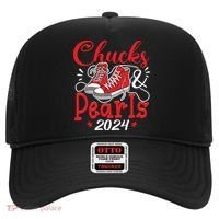 Chucks And Pearls Im With Her Kamala 2024 Hat thumb 0