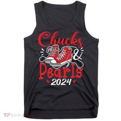 Chucks And Pearls Im With Her Kamala 2024 Tank Top