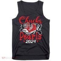 Chucks And Pearls Im With Her Kamala 2024 Tank Top thumb 0