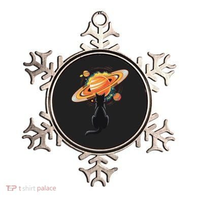 Cat And Planets Cosmic Universe Design Ornament