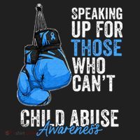 Child Abuse Prevention Awareness Boxing Gloves Blue Ribbon Hat thumb 2