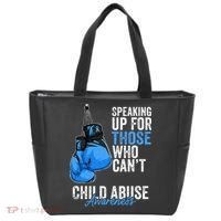 Child Abuse Prevention Awareness Boxing Gloves Blue Ribbon Tote Bag thumb 0