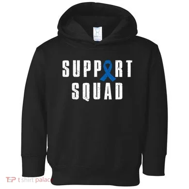 Child Abuse Prevention Awareness Warrior Support Squad Toddler Hoodie