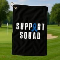 Child Abuse Prevention Awareness Warrior Support Squad Golf Towel thumb 1