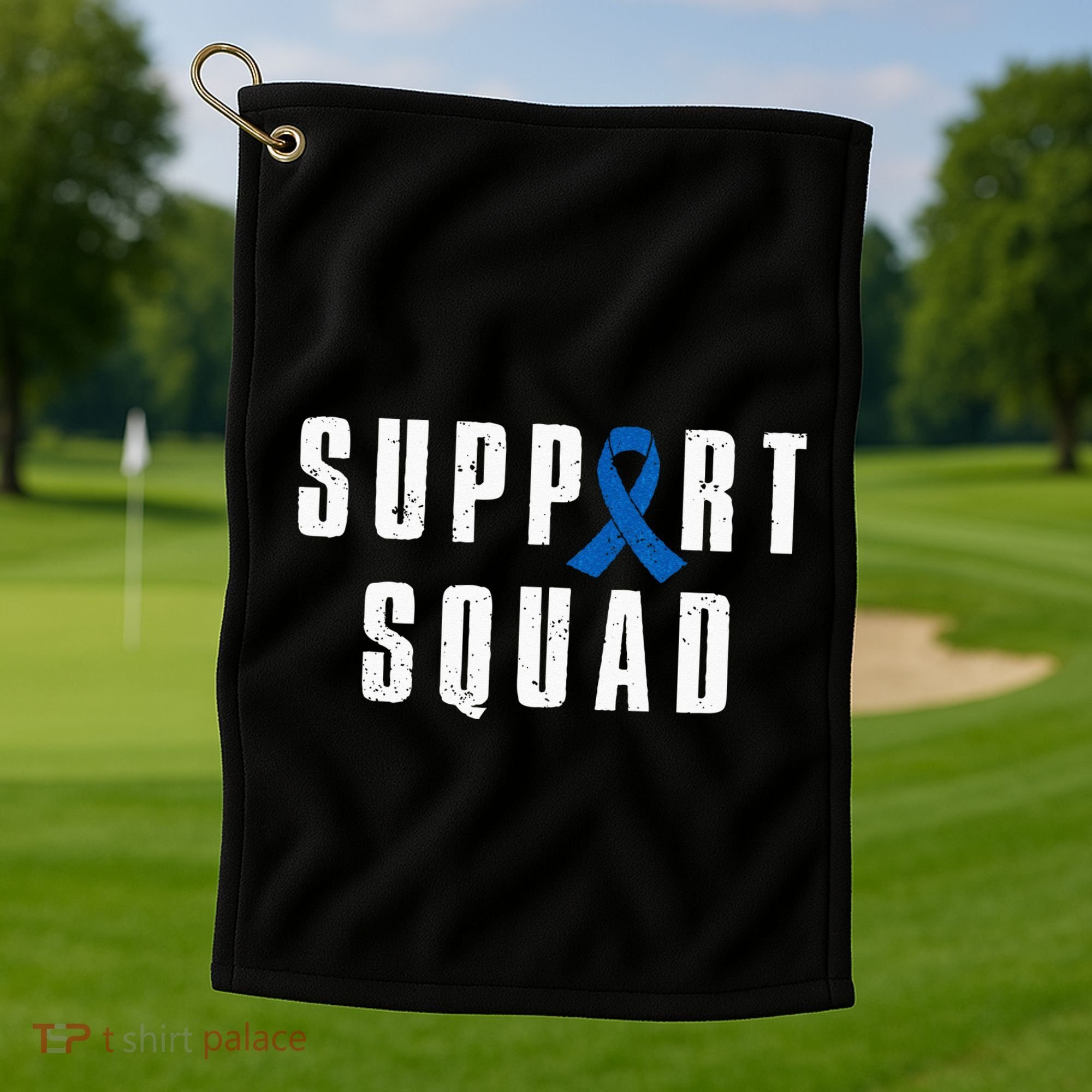 Child Abuse Prevention Awareness Warrior Support Squad Golf Towel