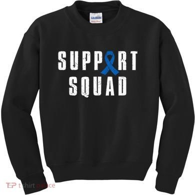 Child Abuse Prevention Awareness Warrior Support Squad Kids Sweatshirt
