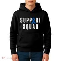 Child Abuse Prevention Awareness Warrior Support Squad Kids Hoodie thumb 4