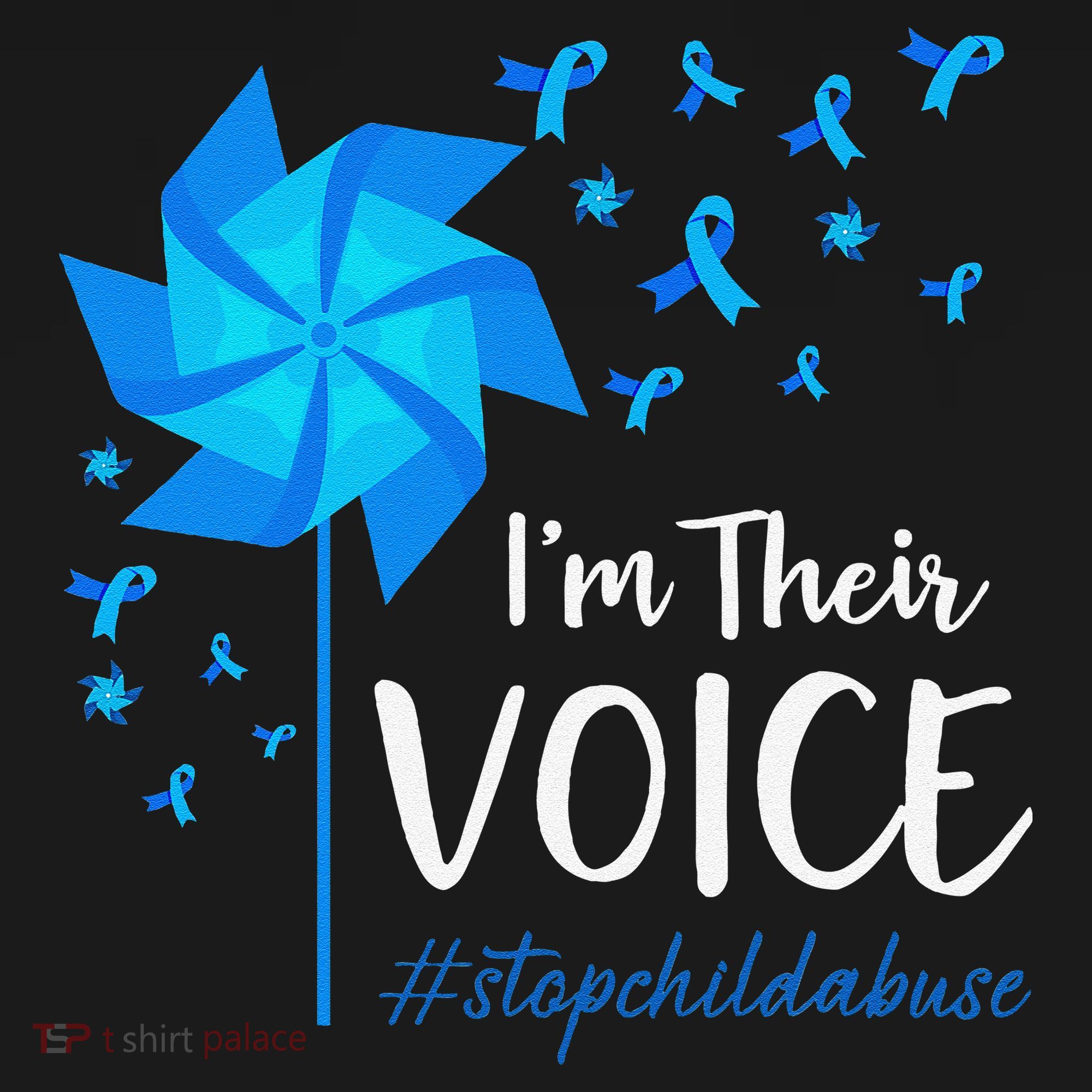 Child Abuse Prevention Awareness IM Their Voice Pinwheel Ornament