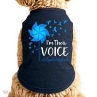 Child Abuse Prevention Awareness IM Their Voice Pinwheel Doggie Tank thumb 0