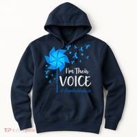 Child Abuse Prevention Awareness IM Their Voice Pinwheel Hoodie thumb 0