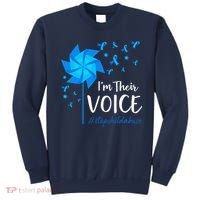 Child Abuse Prevention Awareness IM Their Voice Pinwheel Sweatshirt thumb 0