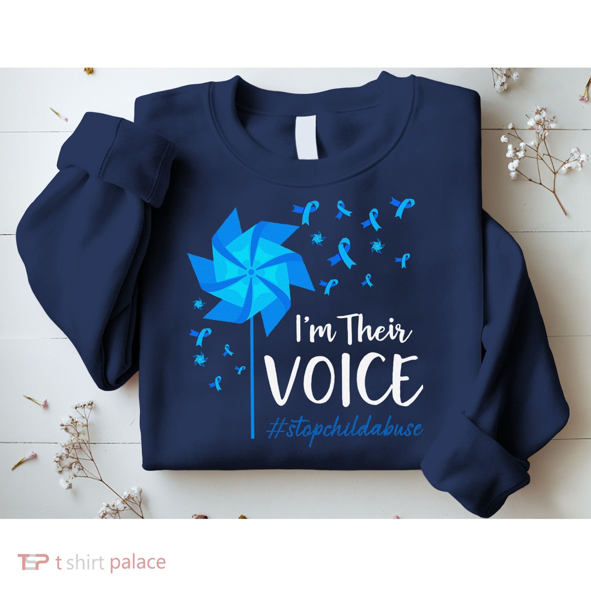 Child Abuse Prevention Awareness IM Their Voice Pinwheel Sweatshirt