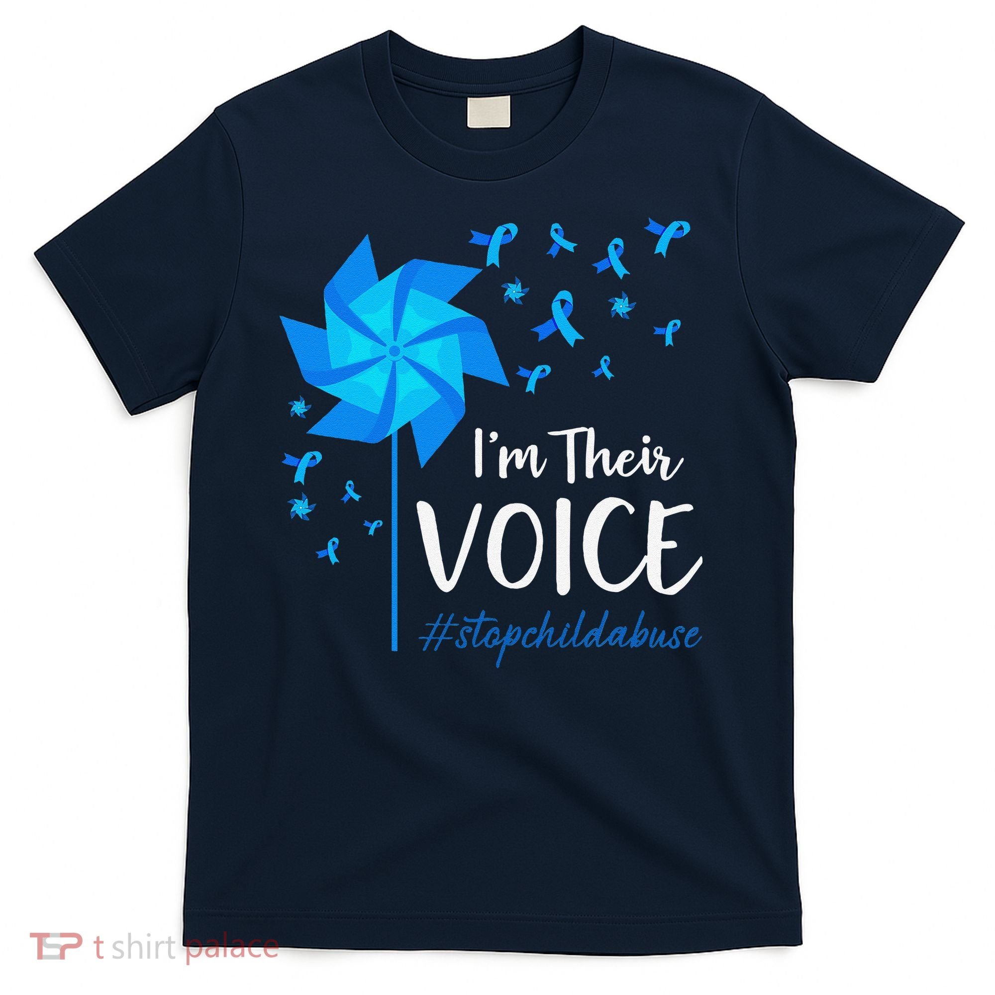 Child Abuse Prevention Awareness IM Their Voice Pinwheel T-Shirt
