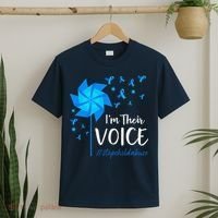 Child Abuse Prevention Awareness IM Their Voice Pinwheel T-Shirt thumb 2
