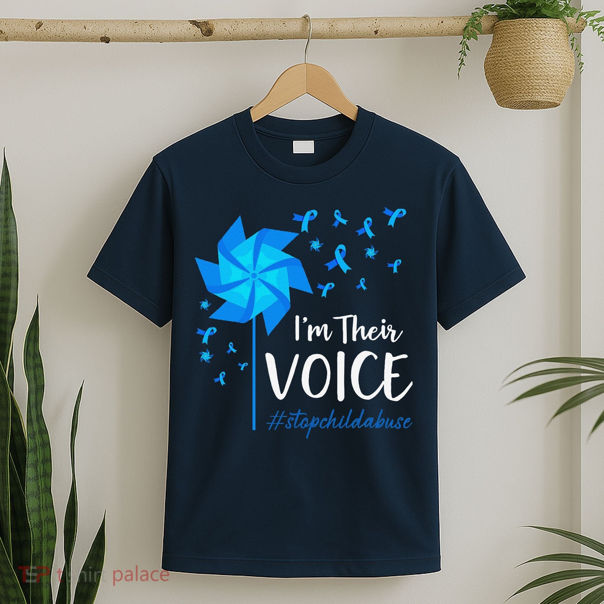 Child Abuse Prevention Awareness IM Their Voice Pinwheel T-Shirt