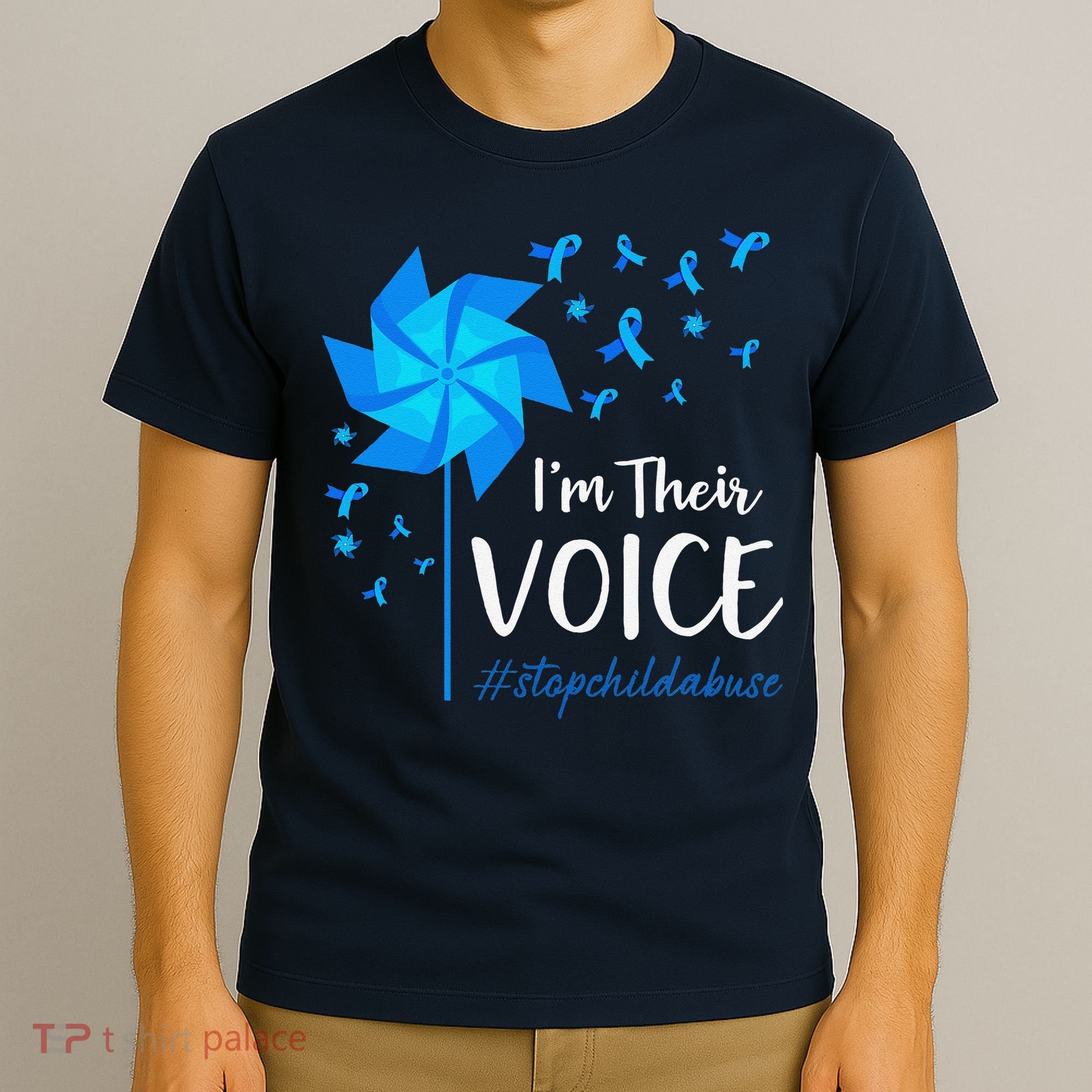 Child Abuse Prevention Awareness IM Their Voice Pinwheel T-Shirt
