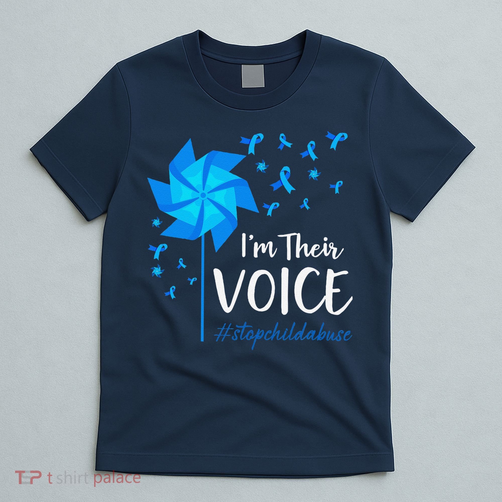 Child Abuse Prevention Awareness IM Their Voice Pinwheel T-Shirt