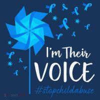 Child Abuse Prevention Awareness IM Their Voice Pinwheel T-Shirt thumb 7