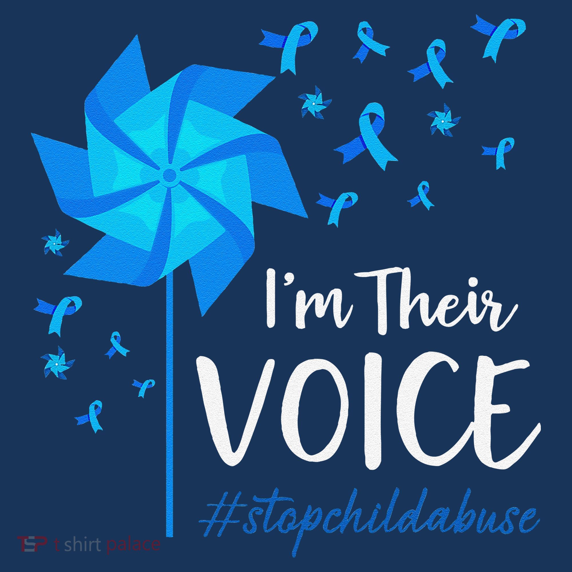 Child Abuse Prevention Awareness IM Their Voice Pinwheel Women's Hoodie