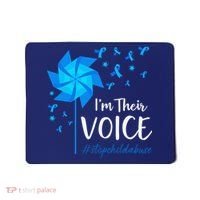 Child Abuse Prevention Awareness IM Their Voice Pinwheel Mousepad thumb 0