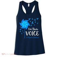 Child Abuse Prevention Awareness IM Their Voice Pinwheel Women's Tank Top thumb 0