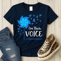 Child Abuse Prevention Awareness IM Their Voice Pinwheel Women's T-Shirt thumb 3