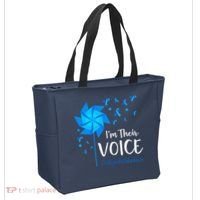 Child Abuse Prevention Awareness IM Their Voice Pinwheel Tote Bag thumb 2