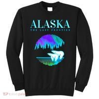 Cool Alaska Pair of Polar Bear with Aurora Snow Scene Sweatshirt thumb 0
