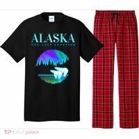 Cool Alaska Pair of Polar Bear with Aurora Snow Scene Pajama Set thumb 0