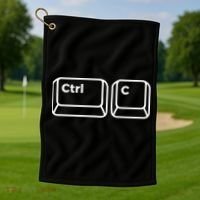 Copy And Paste Dad Matching Father Daughter Son S Cool Gift Golf Towel thumb 1