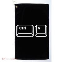 Copy And Paste Daughter Son Cute Gift Matching Fathers Day Cute Gift Golf Towel thumb 0