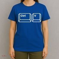 Copy And Paste Daughter Son Cute Gift Matching Fathers Day Cute Gift T-Shirt thumb 4