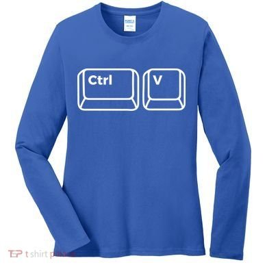 Copy And Paste Daughter Son Cute Gift Matching Fathers Day Cute Gift Women's Long Sleeve Shirt