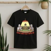 Come And Play With Us Spooky Horror Halloween T-Shirt thumb 2
