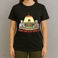 Come And Play With Us Spooky Horror Halloween T-Shirt thumb 4