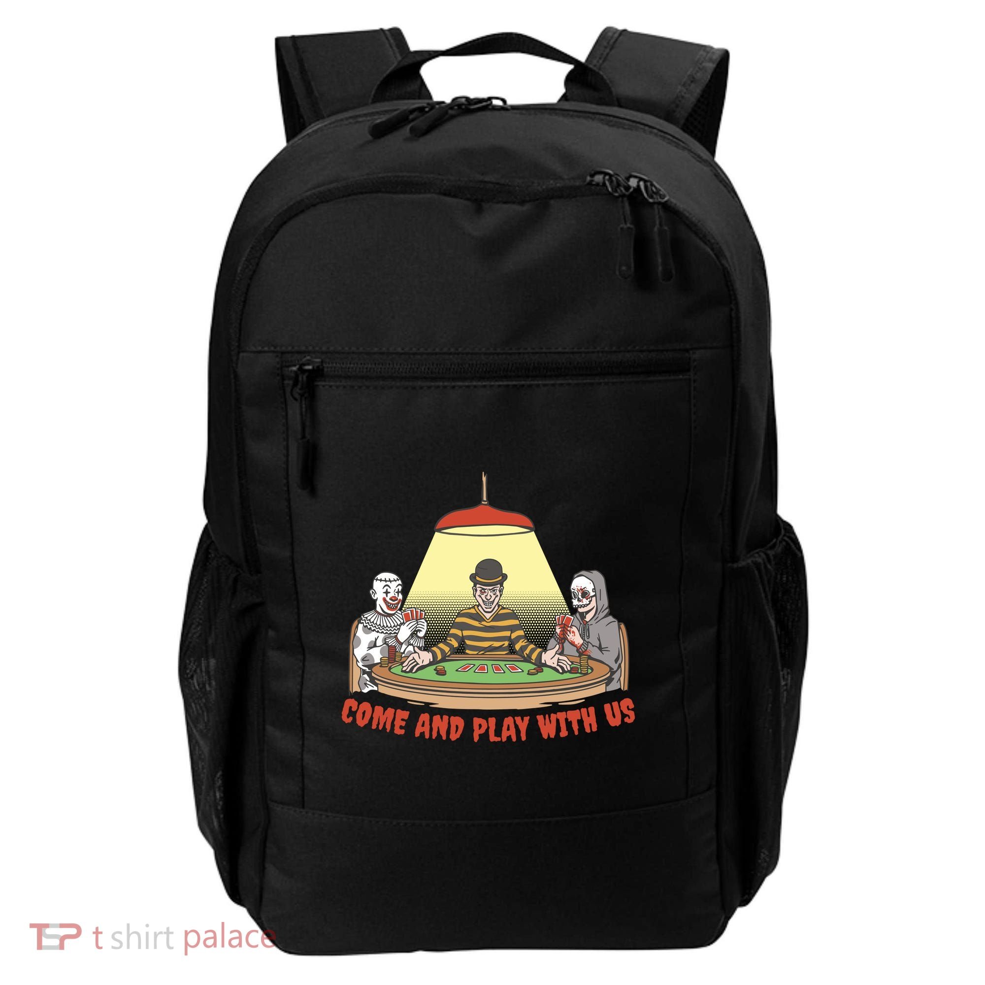 Come And Play With Us Spooky Horror Halloween Backpack