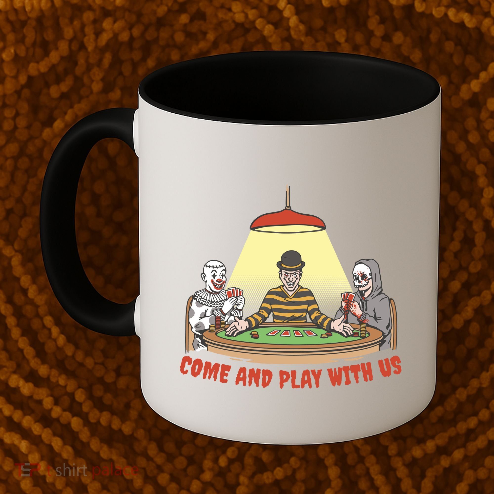 Come And Play With Us Spooky Horror Halloween Coffee Mug