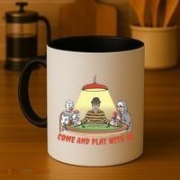 Come And Play With Us Spooky Horror Halloween Coffee Mug thumb 4
