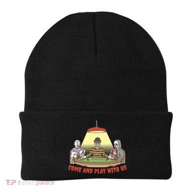 Come And Play With Us Spooky Horror Halloween Beanie