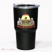 Come And Play With Us Spooky Horror Halloween Tumbler thumb 0