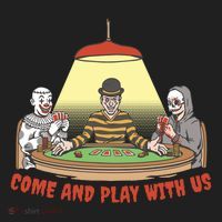 Come And Play With Us Spooky Horror Halloween Tumbler thumb 3