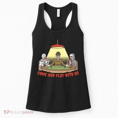 Come And Play With Us Spooky Horror Halloween Women's Tank Top