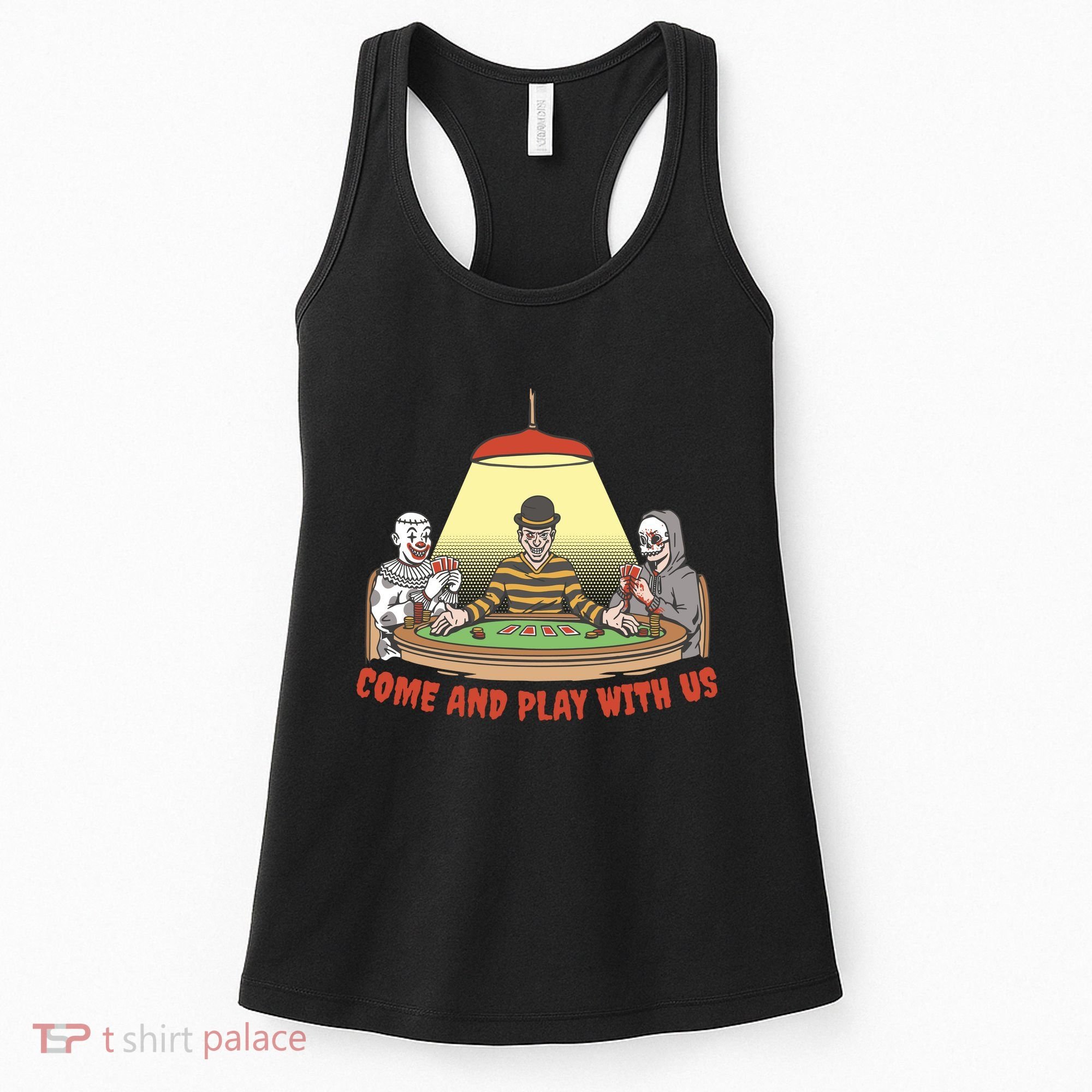 Come And Play With Us Spooky Horror Halloween Women's Tank Top