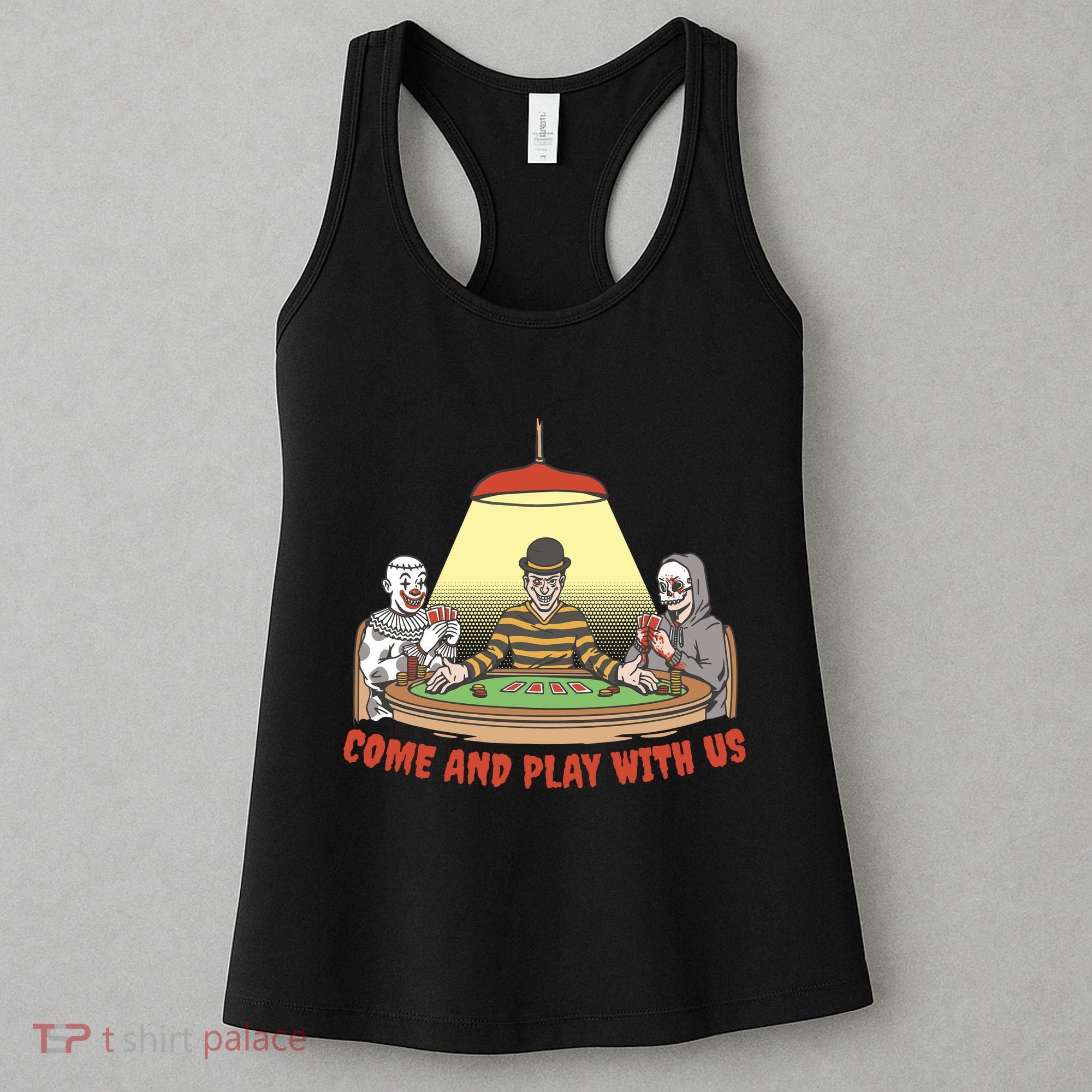 Come And Play With Us Spooky Horror Halloween Women's Tank Top