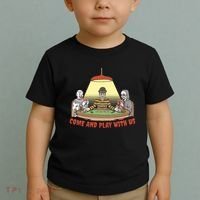Come And Play With Us Spooky Horror Halloween Toddler T-Shirt thumb 2