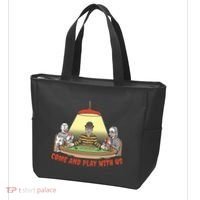 Come And Play With Us Spooky Horror Halloween Tote Bag thumb 3